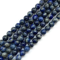 670-lapis lazuli Vybrala hladkú guľu 8 mm reťazec