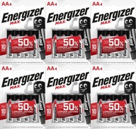 Alkalické batérie Energizer AA 1,5V 4ks x 6