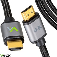 KÁBEL HDMI 2.0 4K UHD HD 3D SLIM 10M VAYOX