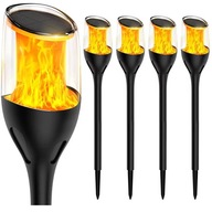 4x LED solárne svietidlo LANTERN DRIVE TORCH plameň 65cm PREMIUM