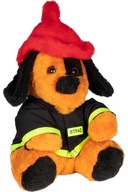 MEDVEĎ PES MASKOT FIREMAN FIRE ZNAČKA 45 cm