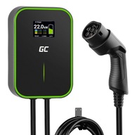 Wallbox 22kW Green Cell EV nabíjací kábel Typ 2 6m 32A pre Model Y 3, EV6