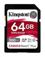 KINGSTON 64 GB SD SDXC 300/260 MB UHS-II U3 ​​​​V90