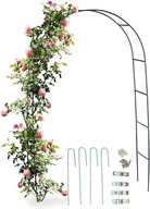 ZÁHRADNÁ PERGOLA, OBLÚKOVÁ PODPORKA PRE RUŽE, KVETY, 240 cm + KOTVY REBRÍKA