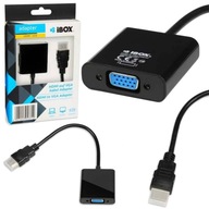 Adaptérový kábel IBOX IAHV01 HDMI M - D-Sub (VGA) 1m