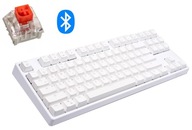 Mechanická klávesnica BIELA ​​BT TKL RK987 KailhRED