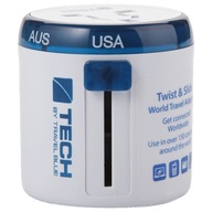 Adaptér 4v1 Travel Blue UK USA EÚ AUS/Čína