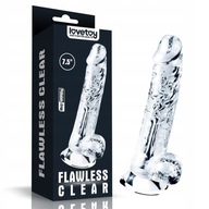 REALISTICKÉ CLEAR FLEXIBLE Dildo 19cm PENIS