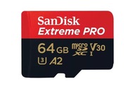 Micro SD karta SanDisk EXTREME PRO 64 GB 200 MB/s A2