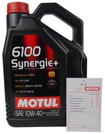 MOTUL 6100 SYNERGIE+ 10W40 5L ZADARMO ORIGINÁLNY PRÍvesok MOTUL