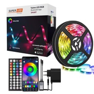 Set 5m RGB 5050 Smart Bluetooth LED aplikácia + diaľkové ovládanie SuperLED