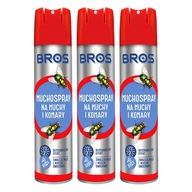 Bros Muchospray na muchy a komáre 3 x 400 ml