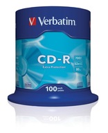 VERBATIM CD-R 52x 700 MB 100P CB DL Ex Prot 43411