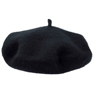 Dámsky FRANCÚZSKY vlnený BERET, ČIERNA, elegantný