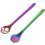 Cat Claw Spoon Paw Cake Kávové hotelové lyžičky 8 ks