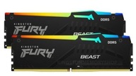 DDR5 Fury Beast Black RGB pamäť 64GB(232GB)/6000