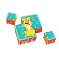 TOOKY HRAČKA MONTESSORI PUZZLE 9 BLOKOV PUZZZLE + VZORY