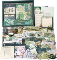 NÁLEPKY SÚPRAVY SCRAPBOOKING PLÁNOVAČ DENNÍKOV NA ZÁPISNÍK VINTAGE DEKORATÍV