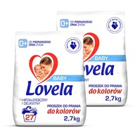 Lovela Baby Color prací prášok 2,7 kg x2