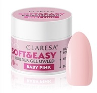 CLARESA SOFT&EASY BUILDING BABY PINK UV/LED GEL 12