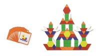 Geometrické bloky Drevené puzzle pre deti