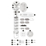 Tetratec EX 1200 hadicový adaptér-Adaptér s tesnením filtra (ventil Aquasto