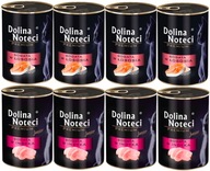 DOLINA NOTECI PREMIUM krmivo pre mačky MIX CHUTÍ č.1 MORKA + LOSOS 8x400g