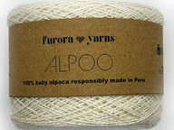 Furora Yarns 100% detská alpaková ecru priadza