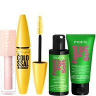 Sada Maybelline: maskara Colossal, lesk na pery Lifter Gloss + ZADARMO