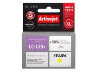 ATRAMENT ACTIVEJET LC123Y LC-123Y PRE BROTHER DCP-J4110DW MFC-J6520DW J6920DW YL