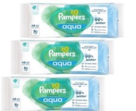 PAMPERS HARMONIE AQUA VLHČENÉ Utierky 3x48