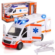 AMBULANCE AMBULANCE AUTO NÚDZOVÉ svetlá zaznievajú