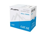 LAN KÁBEL UTP CAT.5E 305M CU WIRE GRY CPR AWG24