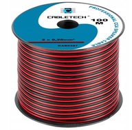 Kábel reproduktorov Cabletech 2 x 0,2 mm² 100 m