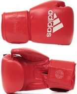 Adidas Thailand Muay Thai boxerské rukavice, kožené, červené, 16 OZ