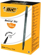 BIC Round Stic Classic guľôčkové pero, čierne, 60 ks.