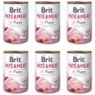 BRIT PATE&MEAT Puppy Mokré krmivo Puppy 6x400g