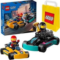 LEGO CITY 60400 KARTY A ZÁVODNÍ JAZDCI Súprava kociek 5+ + LEGO taška