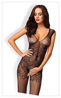 F234 BODYSTOCKING NÁDHERNE VYŠÍVANÉ S/M/L OBSESSIVE