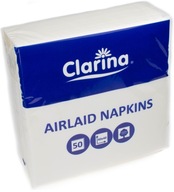 AIRLAID NETENKÉ OBRUŠKY 40x40 BIELY 50 ks CLARINA