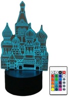 3D LED USB LAMPA STAVBY PALÁCOV NOČNÁ LAMPA DARČEK