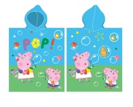 PEPPA PIG PONČO S KAPUCNOU 55X110 BAVLNA ABSORBENT PRE DETI