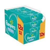 Pampers Fresh Clean Wipes, 12x52 ks.