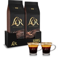 Zrnková káva L'OR Espresso Forza 1kg (2x500g)