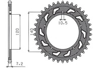 Sunstar zadné ozubené koleso 4398 47 Dl 650 V-Storm 04-16