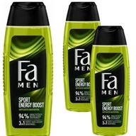 Fa Men Sport Energy Boost sprchový gél pre mužov 3v1 400ml x 3 ks