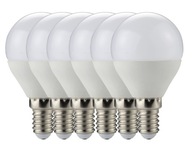 Sada 6x E14 7W G45 LED žiaroviek, neutrálna guľa