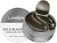 LANBENA BLACK EYE PADS Čierne perleťové vaky pod oči Peptides Gold