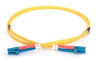 Patchcord FO SM 09/125 OS2 LC-LC duplex 1m Žltý