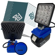 LAMPA PRE MAKITA 18V + USB halogénová PRACOVNÁ LAMPA